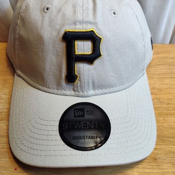 New Era 9Twenty Pittsburgh Pirates Khaki Tan Sliderback Hat - New - Picture 2 of 11